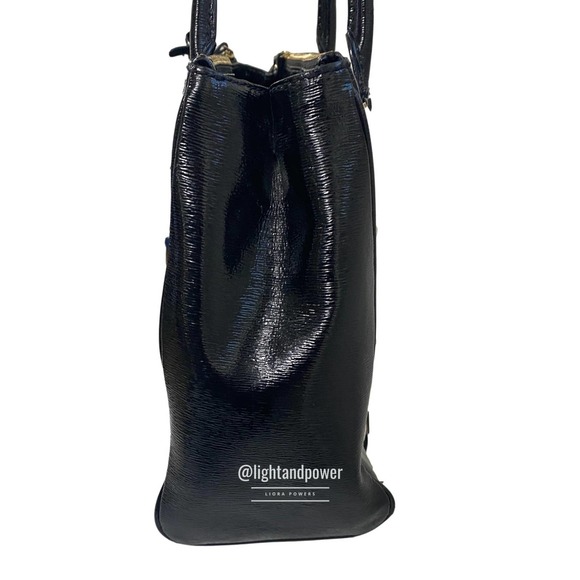 Kate Spade Black Tri-Compartment Patent Tote EUC - Picture 4 of 16